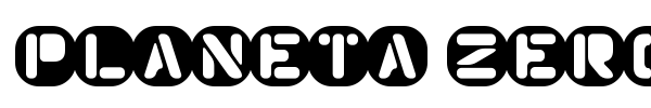 Planeta Zero font preview